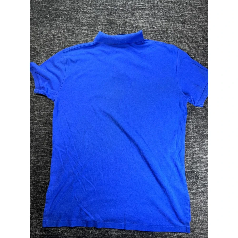 Polo Ralph Lauren Polo Shirt Mens Small Blue Red Pony Logo Short Sleeve Cotton